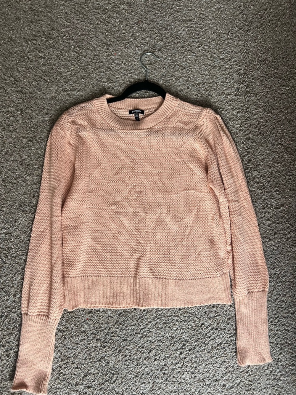 Express Blush Pink Crewneck Sweater